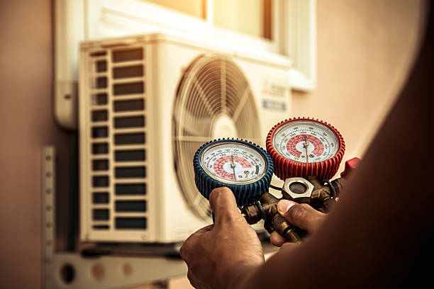 Professional Hvac technician working in Marilla, NY